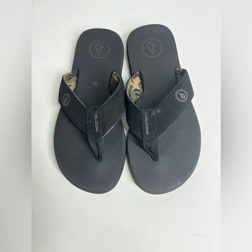Volcom VOCATION SANDAL - BLACK GREY Size 9 See Description